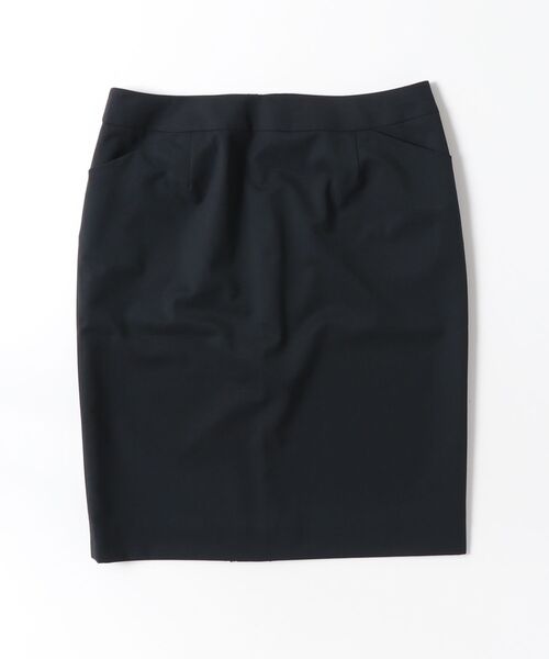 Perfect Suit FActory(パーフェクトスーツファクトリー)の「シルク混リクルートスーツ タイトスカート 無地(スカート・レディース・ブラック・17号)」の9枚目の写真
