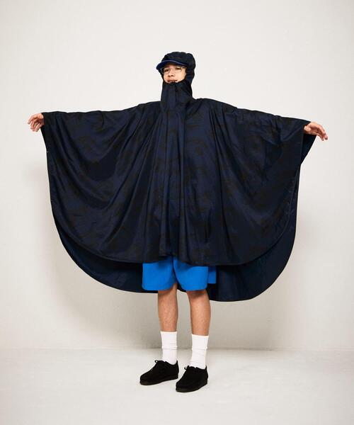 LOTTO（ロット）の「LOTTO　K.TERADA  RAIN PONCHO（ポンチョ・メンズ・グレー/ネイビー・FREE）」の2枚目の写真