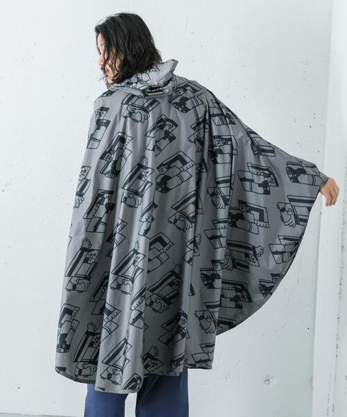 LOTTO（ロット）の「LOTTO　K.TERADA  RAIN PONCHO（ポンチョ・メンズ・グレー/ネイビー・FREE）」の4枚目の写真