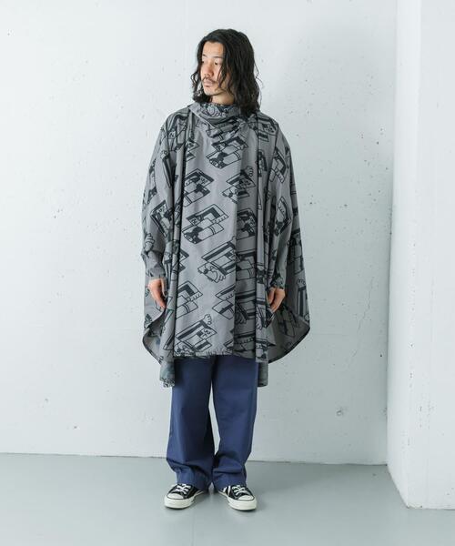 LOTTO（ロット）の「LOTTO　K.TERADA  RAIN PONCHO（ポンチョ・メンズ・グレー/ネイビー・FREE）」の6枚目の写真