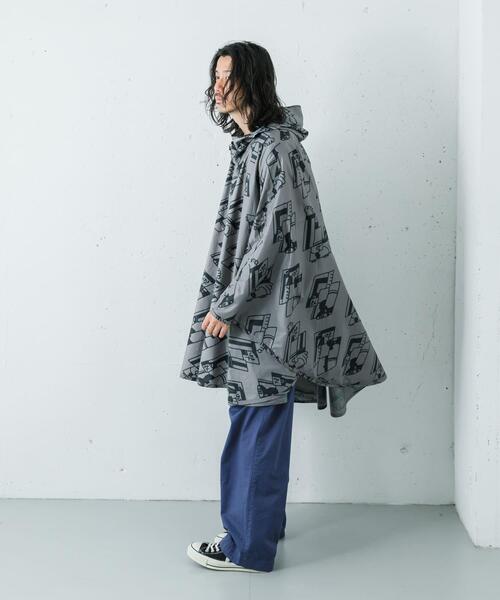 LOTTO（ロット）の「LOTTO　K.TERADA  RAIN PONCHO（ポンチョ・メンズ・グレー/ネイビー・FREE）」の7枚目の写真