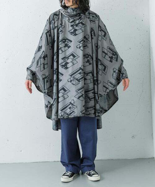 LOTTO（ロット）の「LOTTO　K.TERADA  RAIN PONCHO（ポンチョ・メンズ・グレー/ネイビー・FREE）」の8枚目の写真