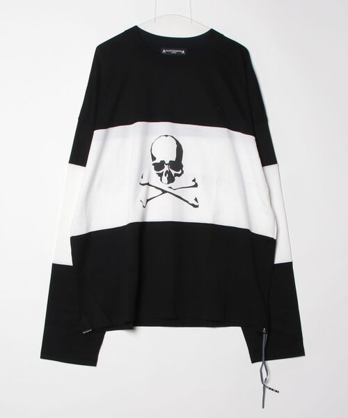 mastermind JAPAN(マスターマインド)の「BOXY HORIZONTAL BLOCK LS TEE(Tシャツ/カットソー・メンズ・ブラック系その他3/ブラック系その他/ブラック系その他2・XL)」の1枚目の写真