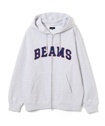 BEAMS ロゴ ベーシック フルジップフーディ