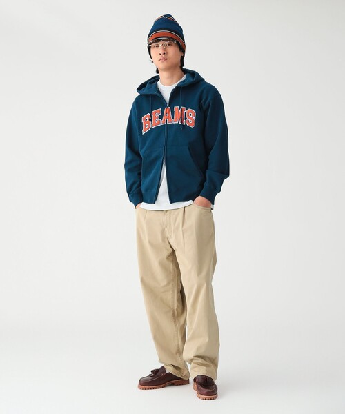 BEAMS(ビームス)の「BEAMS ロゴ ベーシック フルジップフーディ(スウェット・メンズ・アッシュグレー/ブラック系その他4/ネイビー・XX-LARGE/X-LARGE/LARGE/MEDIUM/SMALL)」の17枚目の写真