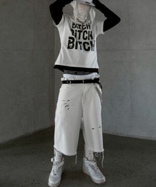ROARINGRAD(ロアリングラド)の「【roaringrad】Crystal Stud T-Shirt / 【ロアリングラド】クリスタルスタッズグラフィックTシャツ(Tシャツ/カットソー・メンズ・ブラック/ホワイト・M/L)」の7枚目の写真