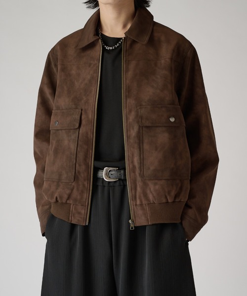 Lui's(ルイス)の「グランジフェイクスエードブルゾン(ブルゾン・メンズ・ブラウン/ブラック・S/M)」の11枚目の写真