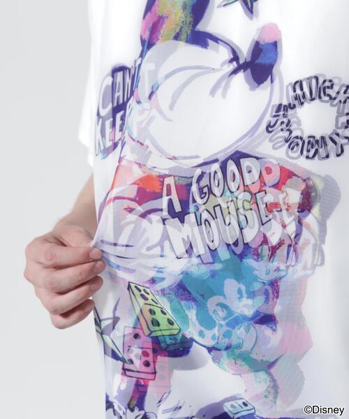 TRIPPY ART（トリッピーアート）の「TRIPPY ART（トリッピーアート） RAINBOW MICKEY 3D TEE / レインボーミッキー3D Tシャツ（Tシャツ/カットソー・メンズ・ホワイト・S/L/M）」の10枚目の写真