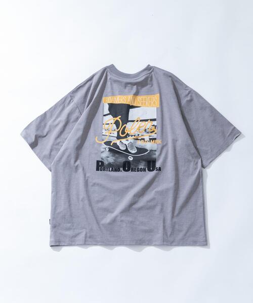 POLeR（ポーラー）の「POLeR　PHOTO QUICK DRY T-SHIRTS（Tシャツ/カットソー・メンズ・ブラック/グレー/ホワイト・LARGE/MEDIUM）」の3枚目の写真