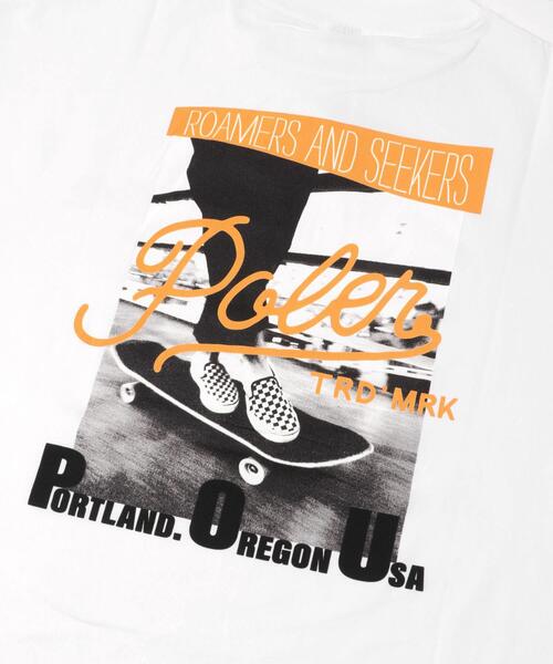 POLeR（ポーラー）の「POLeR　PHOTO QUICK DRY T-SHIRTS（Tシャツ/カットソー・メンズ・ブラック/グレー/ホワイト・LARGE/MEDIUM）」の5枚目の写真