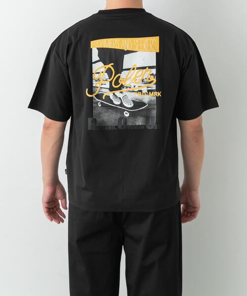 POLeR（ポーラー）の「POLeR　PHOTO QUICK DRY T-SHIRTS（Tシャツ/カットソー・メンズ・ブラック/グレー/ホワイト・LARGE/MEDIUM）」の8枚目の写真