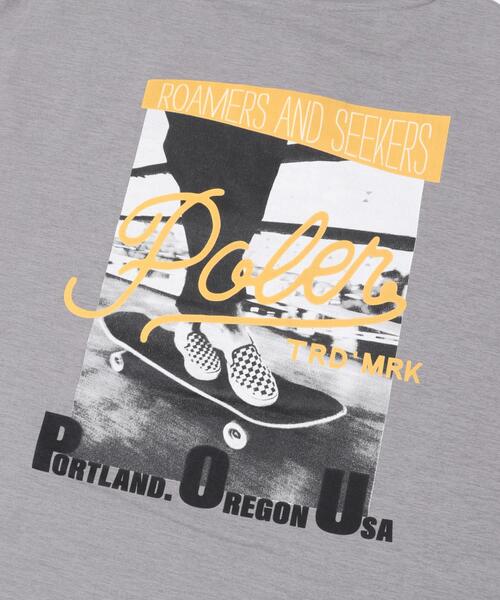 POLeR（ポーラー）の「POLeR　PHOTO QUICK DRY T-SHIRTS（Tシャツ/カットソー・メンズ・ブラック/グレー/ホワイト・LARGE/MEDIUM）」の16枚目の写真