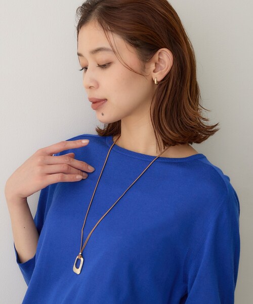 UNTITLED(アンタイトル)の「【Made In Japan】スクエアプレートネックレス(ネックレス・レディース・ゴールド・99)」の6枚目の写真