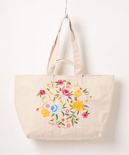 KENZO(ケンゾー)の「KENZOWILDFLOWERLARGETOTEBAG(メッセンジャーバッグ・メンズ・ベージュ系その他・ONE SIZE)」の1枚目の写真