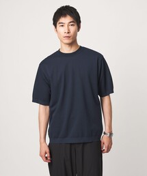 ニットライク カノコ クルーネック 半袖 Tシャツ