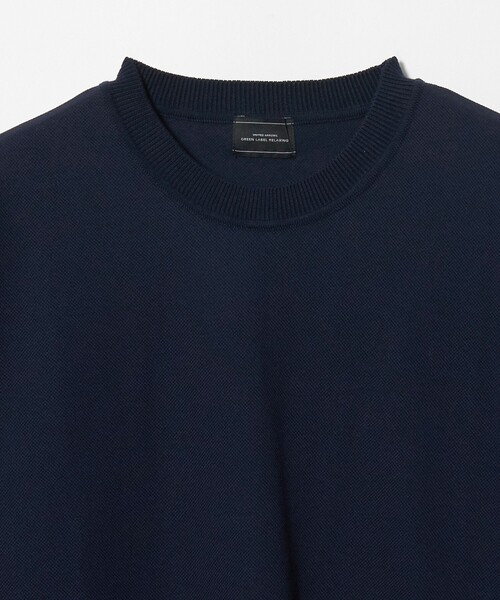 green label relaxing(グリーンレーベルリラクシング)の「ニットライク カノコ クルーネック 半袖 Tシャツ(Tシャツ/カットソー・メンズ・ライトグレー/オリーブ/ネイビー・XL/L/M/S)」の16枚目の写真