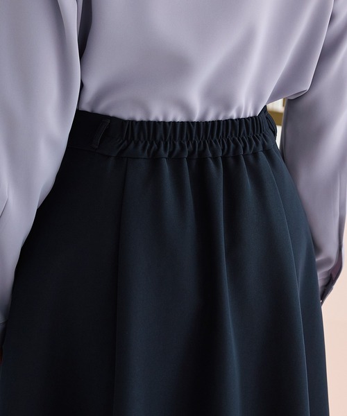 Honeys（ハニーズ）の「【ストレッチ・ウォッシャブル・イージーケア】ベルト付フレアスカート（スカート・レディース・ネイビー/ブラック/杢グレー/ブラウン系その他2・3L/L/S/M/LL）」の22枚目の写真