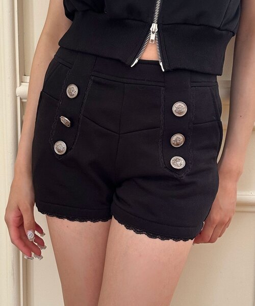 OLIVE des OLIVE（オリーブデオリーブ）の「ナポレオンショートパンツ（その他パンツ・レディース・ブラック/ドット・FREE）」の8枚目の写真