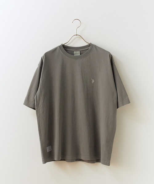 U.S. POLO ASSN.(ユーエスポロアッスン)の「U.S. POLO ASSN./ユーエスポロアッスン 天竺コットン ピグメント 半袖Tシャツ 2026年 夏 夏服(Tシャツ/カットソー・メンズ・ダークブルー/スミクロ/ピンク/ブルー・M/L/LL)」の3枚目の写真