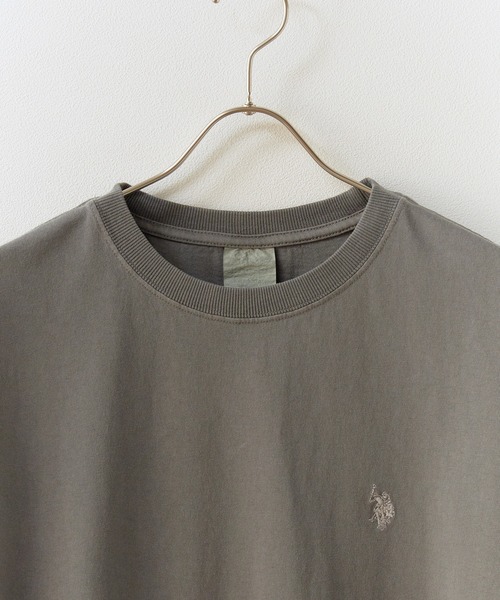 U.S. POLO ASSN.(ユーエスポロアッスン)の「U.S. POLO ASSN./ユーエスポロアッスン 天竺コットン ピグメント 半袖Tシャツ 2026年 夏 夏服(Tシャツ/カットソー・メンズ・ダークブルー/スミクロ/ピンク/ブルー・M/L/LL)」の5枚目の写真