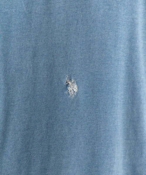U.S. POLO ASSN.(ユーエスポロアッスン)の「U.S. POLO ASSN./ユーエスポロアッスン 天竺コットン ピグメント 半袖Tシャツ 2026年 夏 夏服(Tシャツ/カットソー・メンズ・ダークブルー/スミクロ/ピンク/ブルー・M/L/LL)」の8枚目の写真