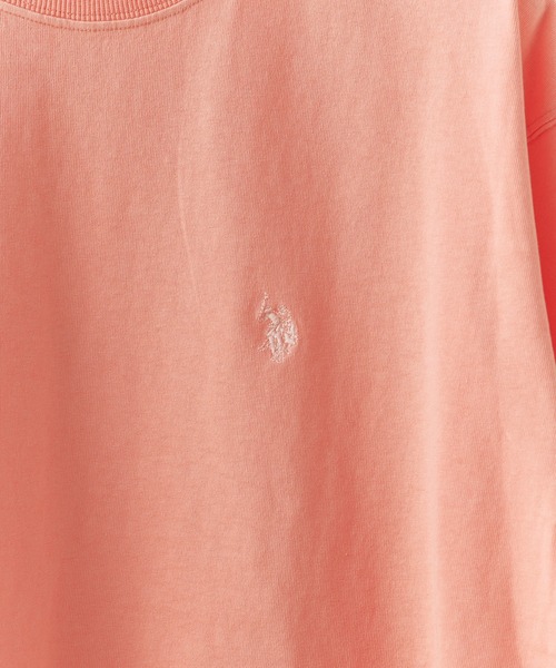 U.S. POLO ASSN.(ユーエスポロアッスン)の「U.S. POLO ASSN./ユーエスポロアッスン 天竺コットン ピグメント 半袖Tシャツ 2026年 夏 夏服(Tシャツ/カットソー・メンズ・ダークブルー/スミクロ/ピンク/ブルー・M/L/LL)」の10枚目の写真
