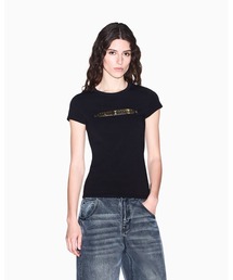 【A|X アルマーニ エクスチェンジ】＜オンライン限定＞ゴールドロゴ 半袖クルーネックTシャツ/SLIM