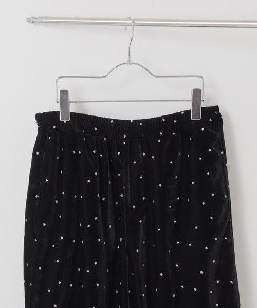 Couture d'adam(クチュールドアダム)の「COUTURE D’ADAM (クチュール ド アダム) Glitter Velvet イージー パンツ(その他パンツ・メンズ・ブラック・42/40)」の2枚目の写真