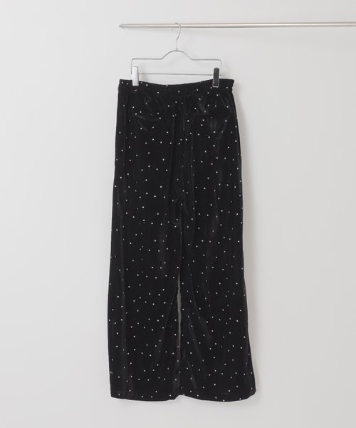 Couture d'adam(クチュールドアダム)の「COUTURE D’ADAM (クチュール ド アダム) Glitter Velvet イージー パンツ(その他パンツ・メンズ・ブラック・42/40)」の6枚目の写真
