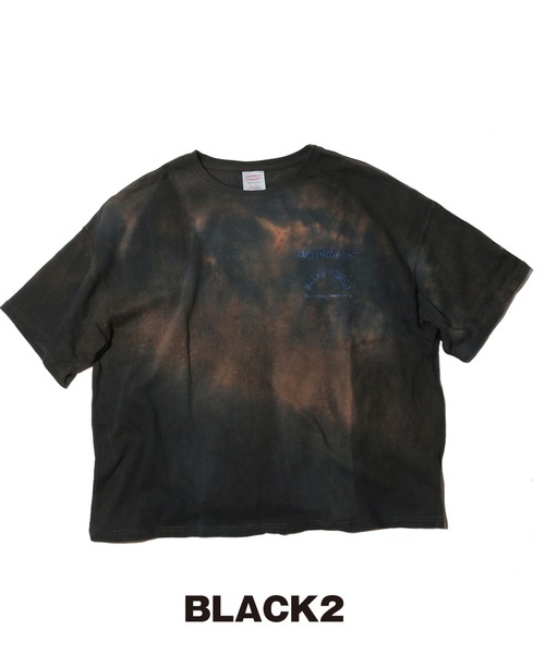 NATAL DESIGN(ネイタルデザイン)の「HEMP WIDE TEE PRINTED DAYBREAKS 2 D.Y.E ver.(Tシャツ/カットソー・メンズ・ピンク/オリーブ/パープル/ブラック/ライトブルー/スミクロ/ブルー・LARGE/X-LARGE/MEDIUM)」の9枚目の写真