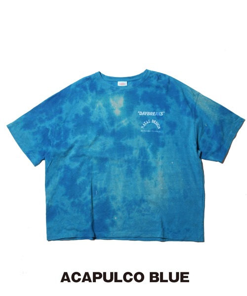 NATAL DESIGN(ネイタルデザイン)の「HEMP WIDE TEE PRINTED DAYBREAKS 2 D.Y.E ver.(Tシャツ/カットソー・メンズ・ピンク/オリーブ/パープル/ブラック/ライトブルー/スミクロ/ブルー・LARGE/X-LARGE/MEDIUM)」の10枚目の写真