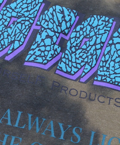 NATAL DESIGN(ネイタルデザイン)の「HEMP WIDE TEE PRINTED DAYBREAKS 2 D.Y.E ver.(Tシャツ/カットソー・メンズ・ピンク/オリーブ/パープル/ブラック/ライトブルー/スミクロ/ブルー・LARGE/X-LARGE/MEDIUM)」の15枚目の写真