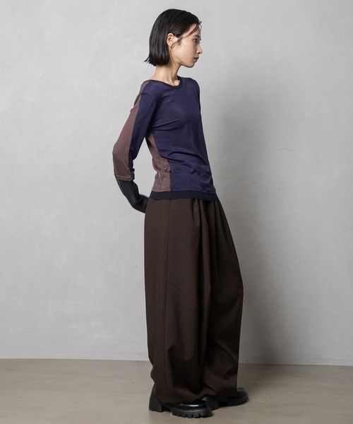 MARECHAL TERRE(マルシャルテル)の「【前後着用可】2Way シアーインナー(Tシャツ/カットソー・レディース・ブラック系/グレー系/ブラック/オフホワイト/ネイビー系・MEDIUM)」の15枚目の写真
