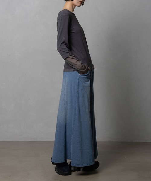 MARECHAL TERRE(マルシャルテル)の「【前後着用可】2Way シアーインナー(Tシャツ/カットソー・レディース・ブラック系/グレー系/ブラック/オフホワイト/ネイビー系・MEDIUM)」の19枚目の写真
