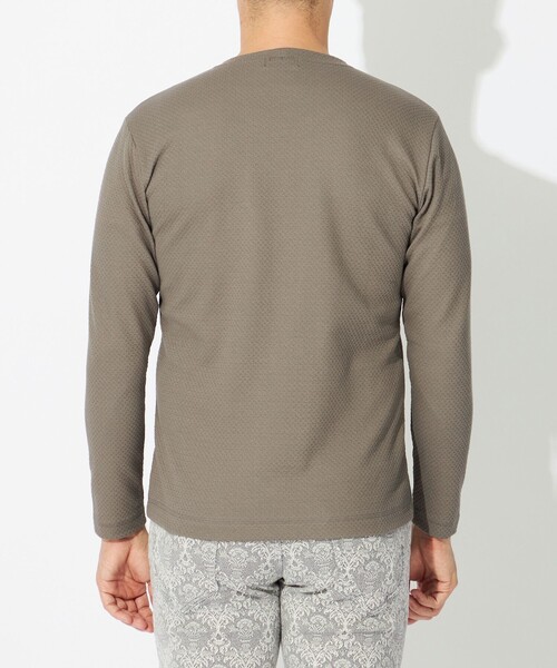 EPOCA UOMO(エポカウォモ)の「編み柄ジャカードカットソー(Tシャツ/カットソー・メンズ・グレー系その他/ブラック/ホワイト/ブラウン系その他6・46/48)」の11枚目の写真