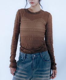 シャーリングシアートップス