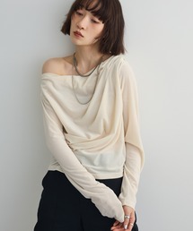 【WEB限定】シアーベロアオフショル長袖プルオーバーⅡ