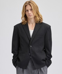 Parts Lab.（パーツラボ）の「【Parts Lab.】Wool Mix Basic Tailored Jacket / ウールパイピングテーラードジャケット（テーラードジャケット）」