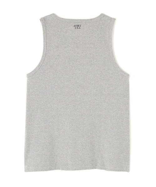 AVIREX(アヴィレックス)の「《DAILY/デイリー》BIG SIZE RIB TANK TOP / デイリー ビックサイズ リブ タンクトップ / AVIREX / アヴィレックス(タンクトップ・メンズ・グレー/ホワイト/ブラック・XX-LARGE/XXX-LARGE/XXXX-LARGE/XXXXX-LARGE)」の8枚目の写真