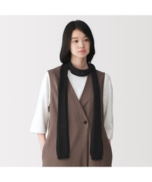 無印良品 | コットン透かし編みニット スリムマフラー(マフラー)