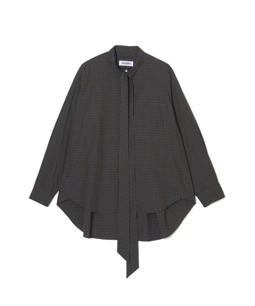 DISCOVERED(ディスカバード)の「DISCOVERED BOWTIE SHIRT (DC-SS27-SH-02)(シャツ/ブラウス・メンズ・グリーン/ブラック・1/3)」の1枚目の写真