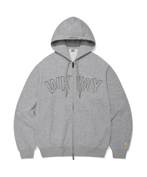 Wacky WiLLy（ワッキーウィリー）の「WKWY タイポ ジップアップパーカー ブラック（パーカー・レディース・その他・X-SMALL/SMALL/MEDIUM/LARGE/X-LARGE）」の2枚目の写真