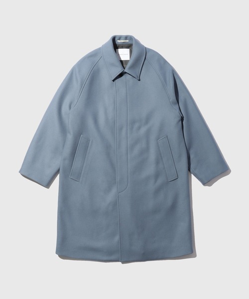 ADAM ET ROPE'（アダムエロペ）の「Bellandi メルトンバルマカーンコート（ステンカラーコート・メンズ・ブラック/グレー系その他/ブルー系その他4・M/L）」の15枚目の写真