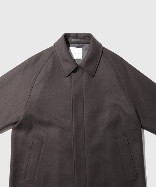 ADAM ET ROPE'（アダムエロペ）の「Bellandi メルトンバルマカーンコート（ステンカラーコート・メンズ・ブラック/グレー系その他/ブルー系その他4・M/L）」の13枚目の写真