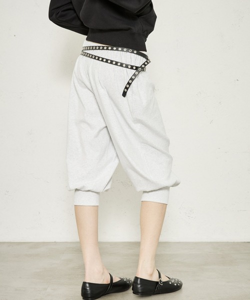 FTW(エフティダブリュー)の「HALF JOGGER PANTS(スウェットパンツ・レディース・バーガンディー/グレー/ブラック・SMALL/MEDIUM)」の2枚目の写真
