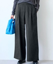 ストライプイージーセミワイドパンツ