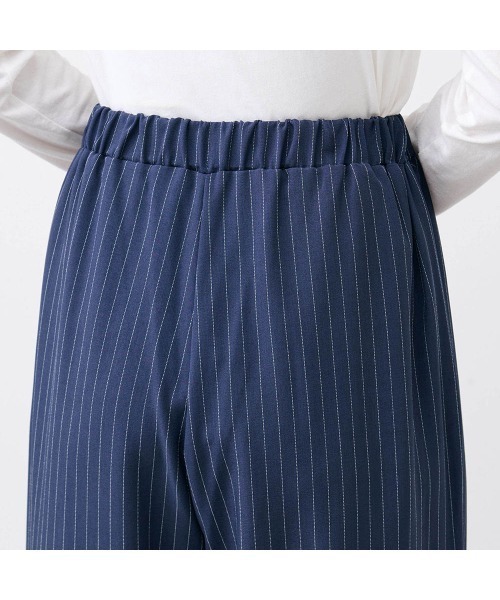 Belle Maison(ベルメゾン)の「ストライプイージーセミワイドパンツ(その他パンツ・レディース・ブラック系/ネイビー系・3L/LL/L/M/S)」の18枚目の写真