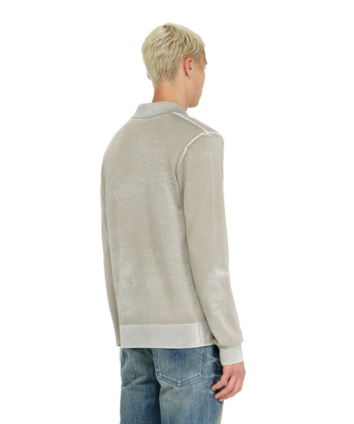 DIESEL(ディーゼル)の「メンズ 長袖ポロニット K-LAWRENCE(ニット/セーター・メンズ・ブラック/ベージュ系その他・X-LARGE/SMALL/LARGE/MEDIUM/X-SMALL)」の8枚目の写真