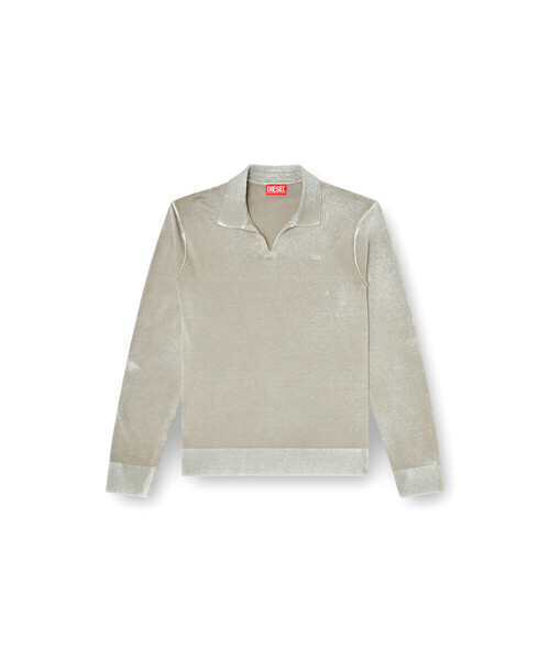 DIESEL(ディーゼル)の「メンズ 長袖ポロニット K-LAWRENCE(ニット/セーター・メンズ・ブラック/ベージュ系その他・X-LARGE/SMALL/LARGE/MEDIUM/X-SMALL)」の11枚目の写真