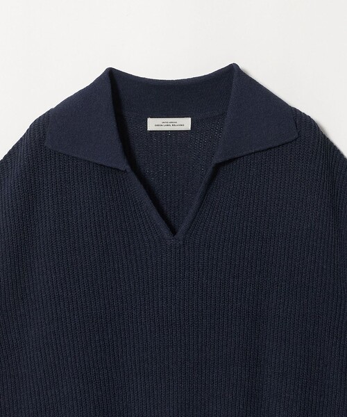 green label relaxing(グリーンレーベルリラクシング)の「メランジ スキッパー ニット ベスト(ベスト・レディース・ネイビー/ダークグレー/ナチュラル・FREE)」の18枚目の写真